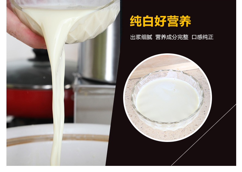100型家用電動(dòng)不銹鋼磨漿機(jī) 大容量商用豆?jié){機(jī)現(xiàn)磨豆腐機(jī)渣漿分離