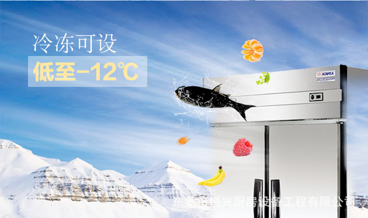 格林斯達(dá)星星冰柜商用工作臺冷藏冷凍四門機械控溫帶移動輪直銷