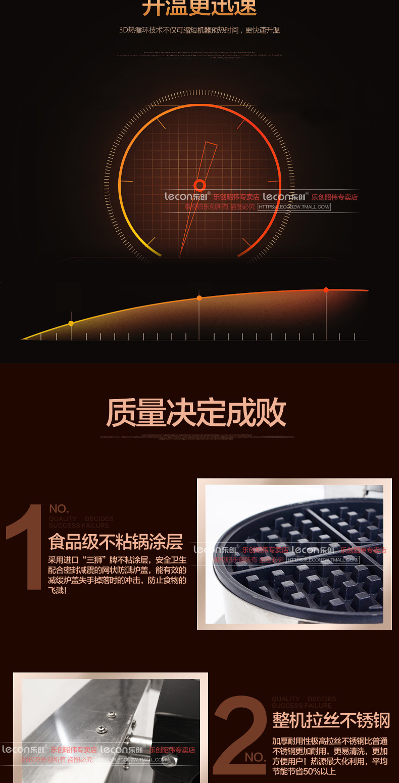 睿美華夫爐商用旋轉(zhuǎn)松餅機咖啡店可麗格子餅電熱翻轉(zhuǎn)家用華夫餅機