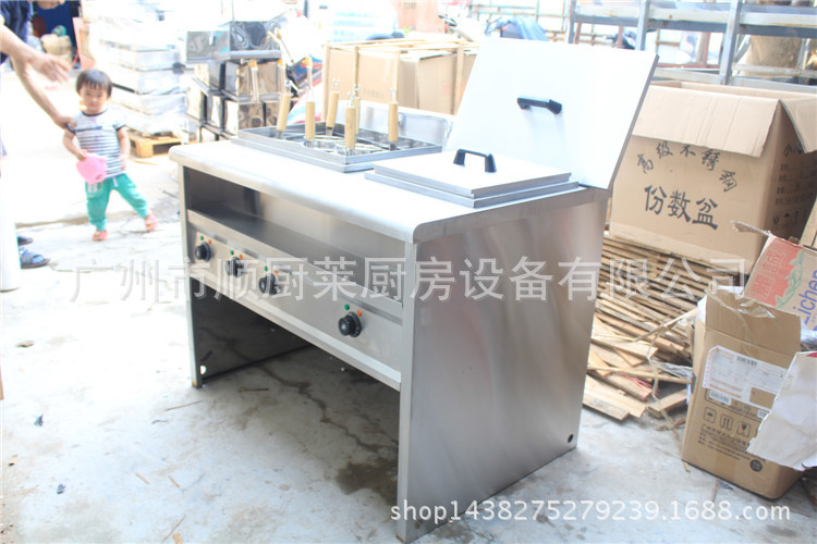 EH-1076立式6+1 六頭電熱煮面機(jī) 麻辣燙機(jī)煮面機(jī)帶湯池 噴流式