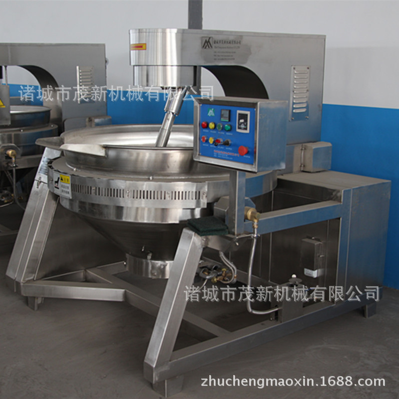 醬料 大型炒料機(jī) 400L全自動燃?xì)庑行菙嚢璩村伩販胤葱读弦惑w化