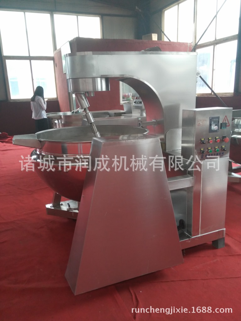 廠家直供 全自動炒菜機(jī) 行星攪拌炒鍋 火鍋底料攪拌鍋